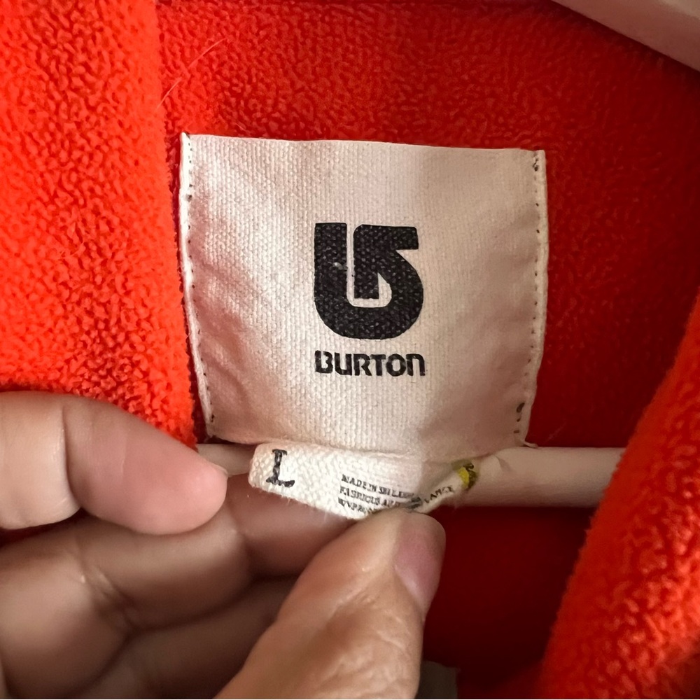 Burton WB Peak Dry-Ride Multicolor Zip-Up Hoodie Size Large - Picture 4 of 9